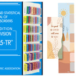 2022 New DSM-5-TR Index Tabs, Color-Coded and Laminated DSM-V TR Tabs, Including 18 Blank Ones, with Alignment Guide and Bookmark